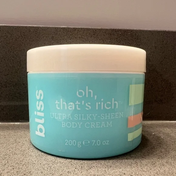 Bliss Oh That’s Rich Body Cream 7oz Ultra Silky Hydrating Moisturizer - Picture 2 of 3